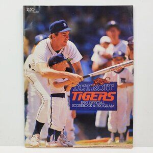 Detroit Tigers Vintage 1990 Scorebook Program MLB 90s Baseball Unscored